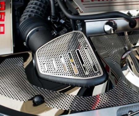 American Car Craft 2016-2020 Camaro SS - Air Box Filter Cover, Stainless Steel (Brushed with Polished Inserts) 103085
