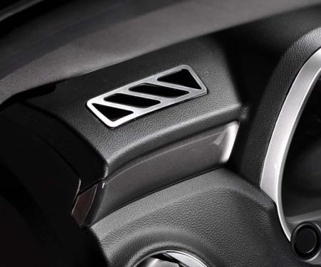 American Car Craft 2010-2015 Camaro - A/C Vent Upper Dash Trim Kit 2Pc, Polished Stainless Steel 101010