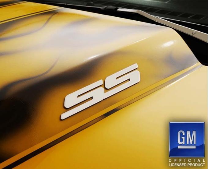 American Car Craft Camaro SS - Exterior SS Emblem Set 2Pc, Brushed Stainless Steel 102093