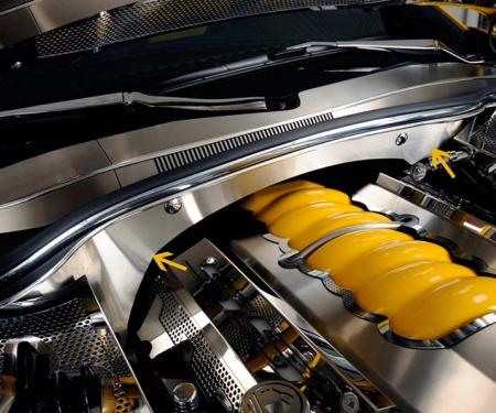 American Car Craft 2010-2015 Camaro - False Firewall Cover, Polished Stainless Steel 103029