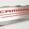 American Car Craft 2016-2021 Camaro SS - Fuel Rail Cover Overlays with CAMARO Color Font Inlay 2Pc, Polished Stainless Steel 103077/103078