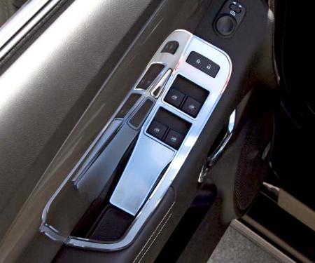 American Car Craft 2011-2012 Camaro Convertible - Door Handle Pull/Switch Deluxe Trim Plate 2Pc, Stainless Steel 101046
