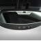 American Car Craft 2010-2014 Camaro SS - Rear View Mirror Trim 'SuperSport' Oval mirror, Brushed Stainless, Choose Sensor Y/N 101040