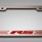 American Car Craft Camaro RS - License Plate Frame with RS Lettering, Choose Vinyl Inlay Color 102098
