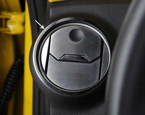 American Car Craft 2010-2015 Camaro - A/C Vent Outer Bezel Trim Rings 2Pc, Polished Stainless Steel 101017