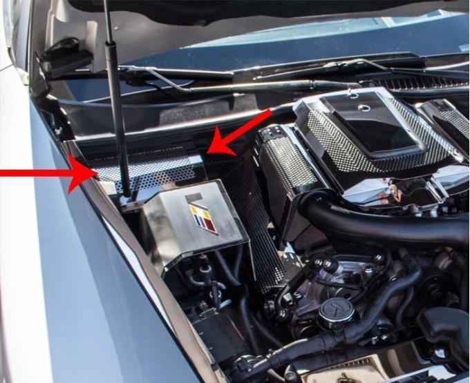 American Car Craft 2004-2009 Cadillac XLR - Battery Cover, Stainless Steel (Polished finish) 123006