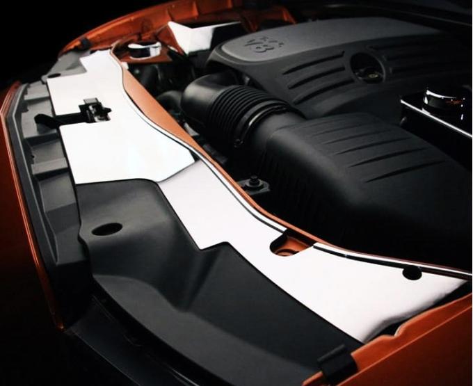 American Car Craft 2011-2014 Dodge Charger - Front Header Plate, Polished Stainless Steel 333003