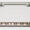 American Car Craft Camaro - License Plate Frame with CAMARO Lettering, Stainless Steel, Choose Vinyl or LED Color 102043