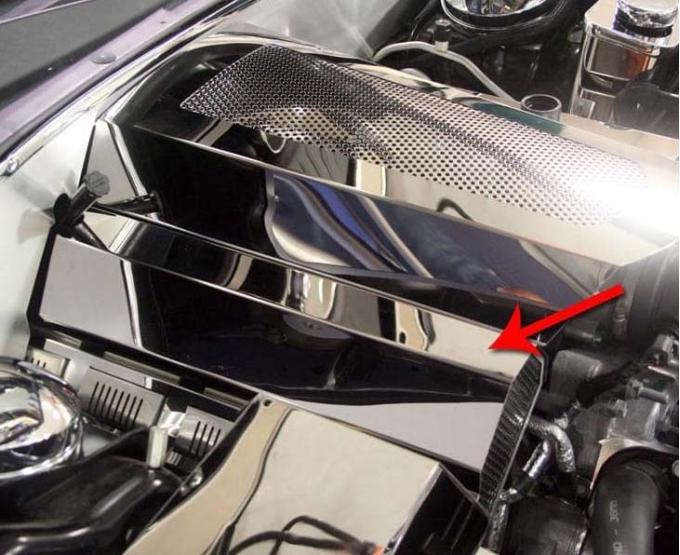 American Car Craft 2009-2023 Challenger 5.7L - Fuel Rail/Coil Pack Covers 11Pc, Polished Stainless Steel 153041