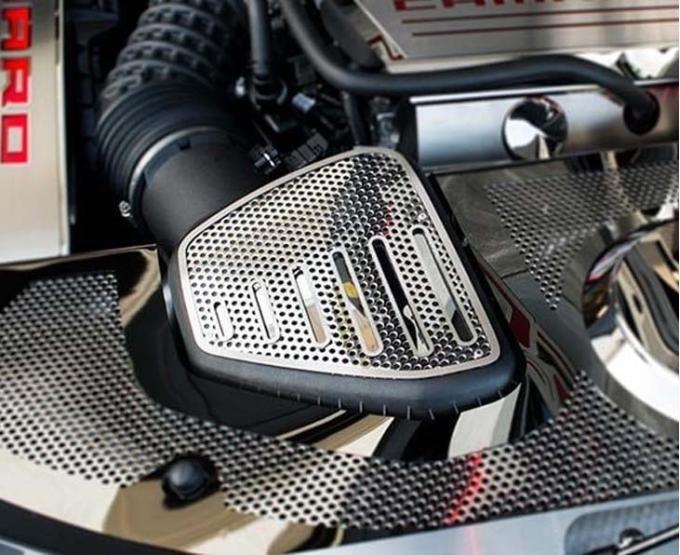 American Car Craft 2016-2020 Camaro SS - Air Box Filter Cover, Stainless Steel (Polished with Brushed Inserts) 103084
