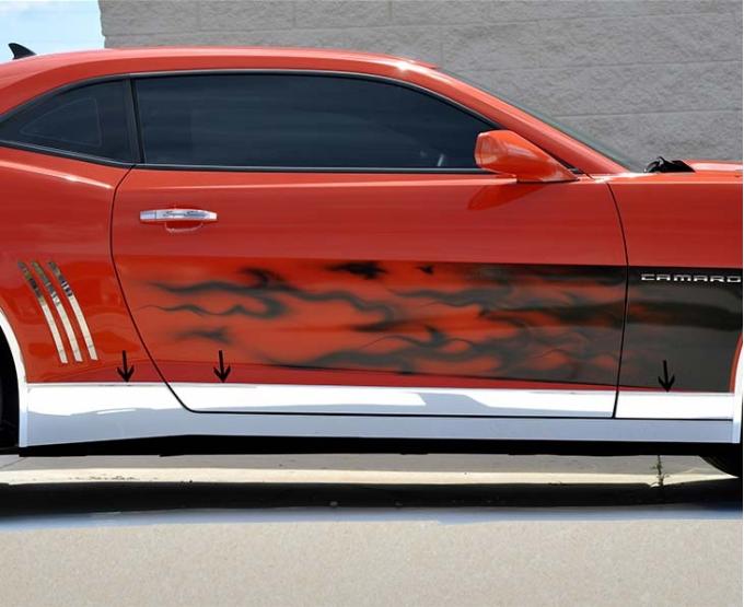 American Car Craft 2010-2013 Camaro - Rocker Panel Deluxe 6Pc Kit, Polished Stainless Steel 102029