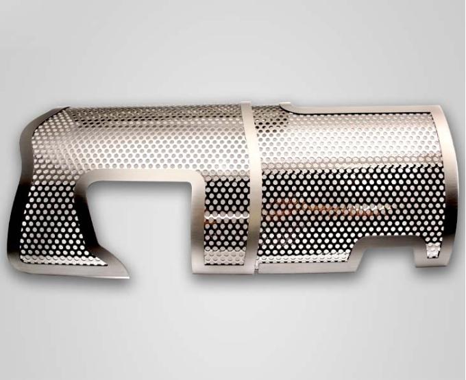American Car Craft 2008-2023 Challenger 392 6.4L - Perforated Plenum Cover, Polished Stainless Steel 153058
