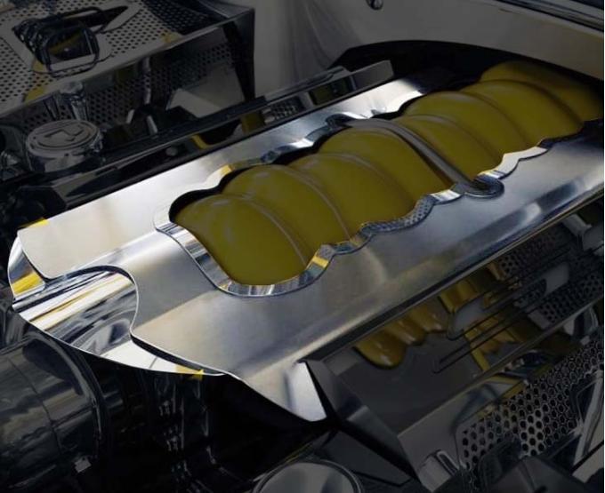 American Car Craft 2010-2015 Camaro SS - Plenum Cover with LED Illumination, Brushed/Polished Stainless, Choose LED Color 103034