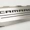 American Car Craft 2016-2021 Camaro SS - Fuel Rail Cover Overlays with CAMARO Color Font Inlay 2Pc, Polished Stainless Steel 103077/103078