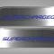 American Car Craft 2010-2015 Camaro - Door Panel Kick Plates 'SUPERCHARGED' 2Pc, Brushed Stainless, Choose Inlay Color 101028