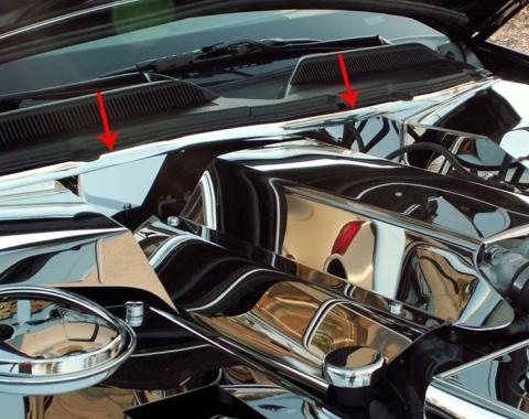 American Car Craft 2005-2009 Mustang V6/GT - False Firewall, Polished Stainless Steel 273007