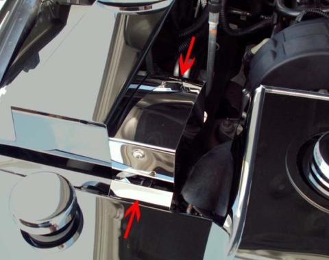 American Car Craft 2005-2009 Mustang V6 Only - BCM Cover Polished Stand Alone (V6), Polished Stainless Steel 273003