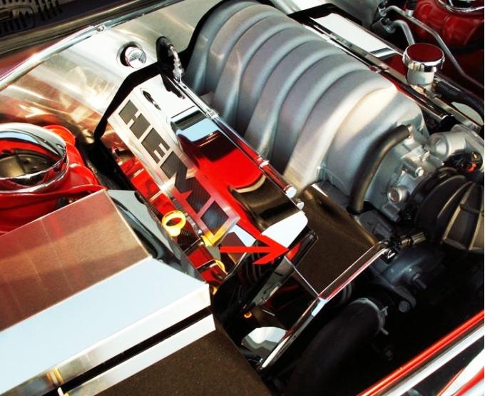 American Car Craft 2005-2010 Chrysler 300/Dodge Charger/Magnum SRT8 - Engine Harness Cover, Polished Stainless 303016