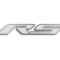 American Car Craft 2010-2020 Camaro RS - 'RS' Hood Emblem ONLY, Brushed Stainless Steel, Choose Inlay Color 103019