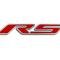 American Car Craft 2010-2020 Camaro RS - 'RS' Hood Emblem ONLY, Brushed Stainless Steel, Choose Inlay Color 103019