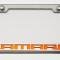 American Car Craft Camaro - License Plate Frame with CAMARO Lettering, Stainless Steel, Choose Vinyl or LED Color 102043