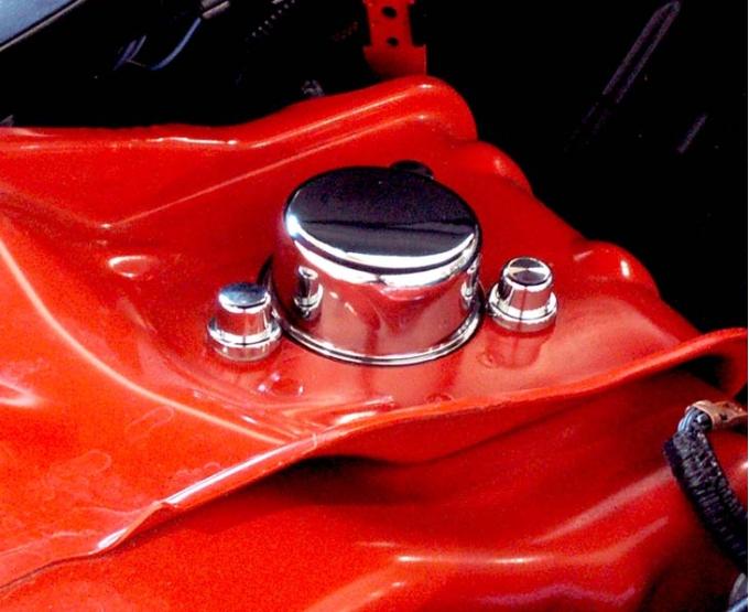 American Car Craft 2005-2010 Chrysler 300/Dodge Charger/Magnum 3.5/5.7/6.1L - Shock Tower Cap Set 8Pc, Classic Chrome 303015