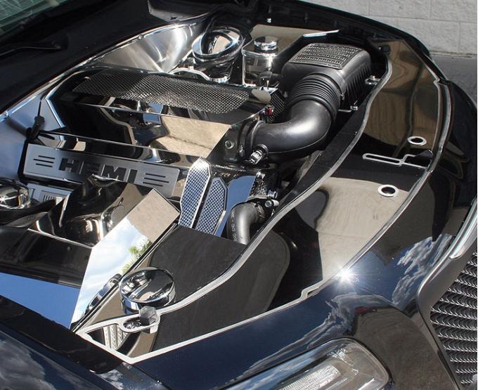 American Car Craft 2011-2018 Chrysler 300 - Front Header Plate, Polished Stainless Steel 333009