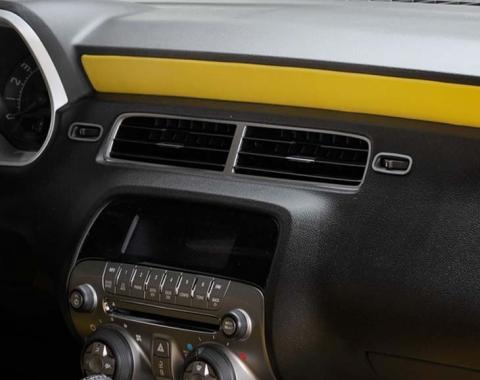 American Car Craft 2010-2015 Camaro - A/C Vent Center Bezel Trim Kit 3Pc, Brushed Stainless Steel 101006