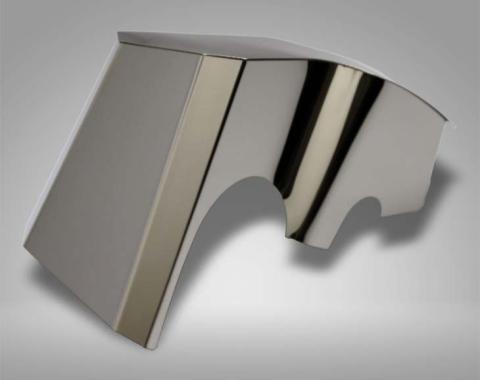 American Car Craft 2014-2019 C7 Corvette Stingray - Air Capacitor Cover, Polished/Brushed Combo Stainless Steel 053055
