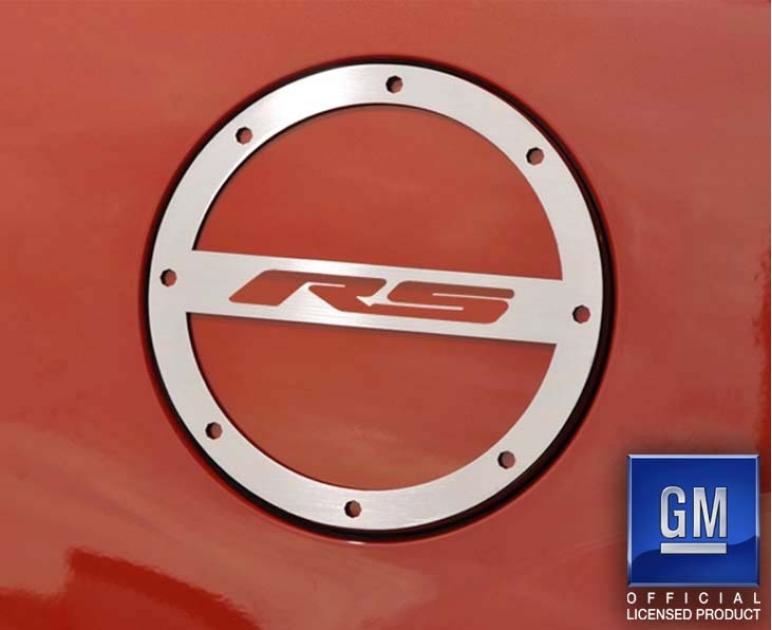 American Car Craft 2010-2019 Camaro RS - RS Fuel Door Cover, Stainless ...