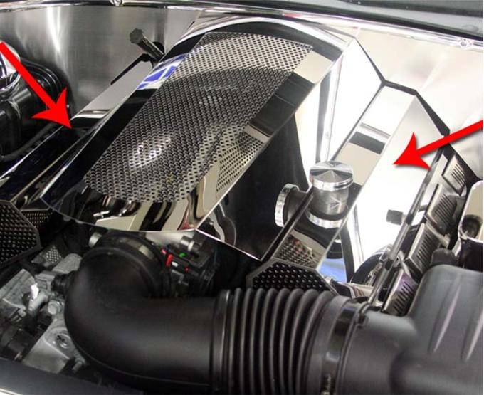 American Car Craft 2009-2018 Dodge Charger/Chrysler 300 5.7L - Fuel Rails & Coil Pack Covers 11Pc, Stainless Steel 333013