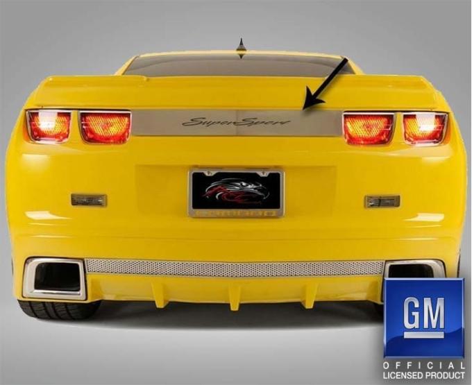 American Car Craft 2010-2013 Camaro SS - Trunk Lid Plate Etched Super Sport, Stainless Steel, Choose Finish 102088
