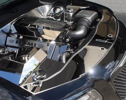 American Car Craft 2011-2018 Chrysler 300 - Front Header Plate, Polished Stainless Steel 333009