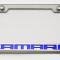 American Car Craft Camaro - License Plate Frame with CAMARO Lettering, Stainless Steel, Choose Vinyl or LED Color 102043