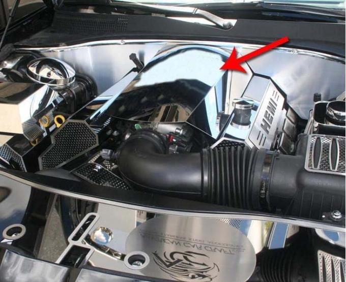 American Car Craft 2011-2018 Dodge Charger / Chrysler 300 5.7L - Plenum Cover, Polished Stainless Steel 333018