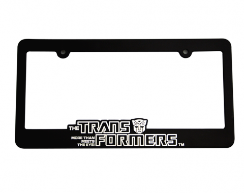 DefenderWorx Autobot License Plate Frame Black And Chrome 900488