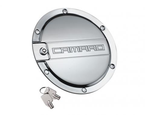 DefenderWorx Camaro Locking Fuel Door Chrome 10-15 Camaro CC-1006
