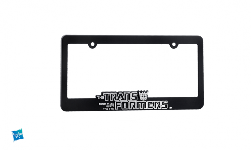 DefenderWorx Decepticon License Plate Frame Black And Chrome 900489