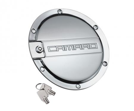 DefenderWorx Camaro Locking Fuel Door Chrome 10-15 Camaro CC-1006