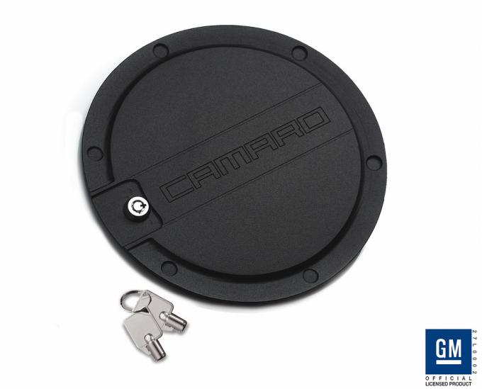 DefenderWorx Camaro Locking Fuel Door Matte Black For 10-15 Camaro CB-1006