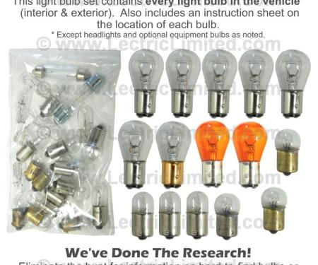 Lectric Limited 1967 Chevrolet Camaro Light Bulb Set 49080