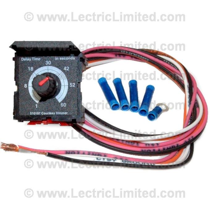 Lectric Limited 1935-2012 American Motors / Chrysler / DeSoto / Dodge / Plymouth / Ford / Mercury / Buick / Cadillac / Chevrolet / GMC / Oldsmobile / Pontiac / Jeep / Volkswagen Courtesy Light Delay Module Kit 510197