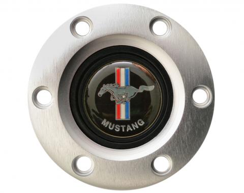 Volante S6 Series Horn Button Kit, Classic Ford Mustang, Brushed