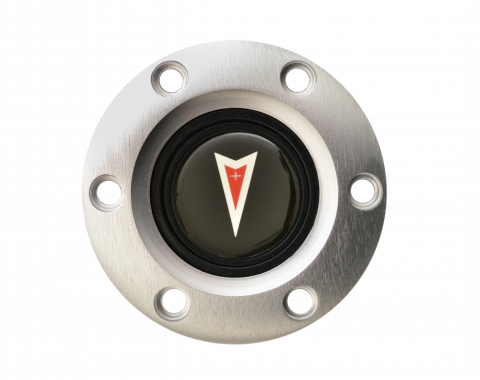 Volante S6 Series Horn Button Kit, Pontiac Red Arrow, Brushed