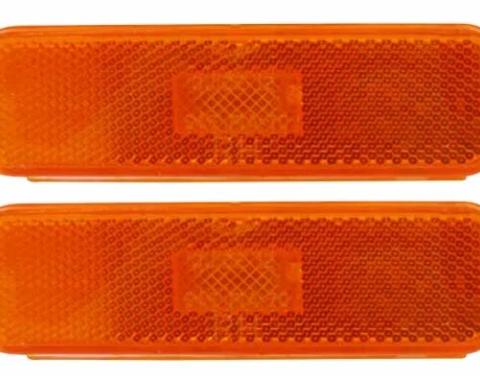 AMD Side Marker Lamp Assembly, Dark Amber, Front, LH/RH Pair, 74-77 Camaro T-A6742