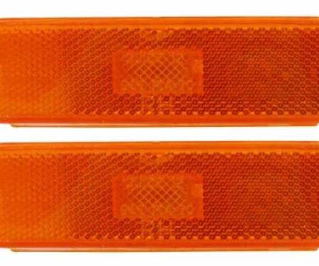 AMD Side Marker Lamp Assembly, Dark Amber, Front, LH/RH Pair, 74-77 Camaro T-A6742