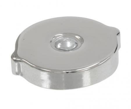 Camaro Oil Filler Tube Cap, 302 & 350ci, Chrome, 1967-1968