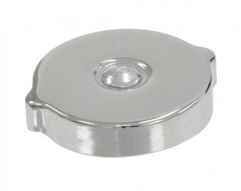 Camaro Oil Filler Tube Cap, 302 & 350ci, Chrome, 1967-1968