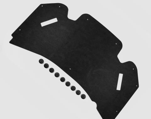 Detroit Muscle Technologies Chevy 93-97 Camaro Hood Insulation Pad with ROUND OEM Style Clips FOIL BACKING GM-CAM9397HP01-FOIL