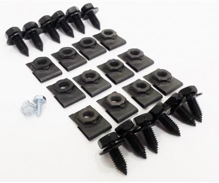 Camaro Front Spoiler Hardware Set, with Bolts Clips Nuts & Screws, 1970-1973